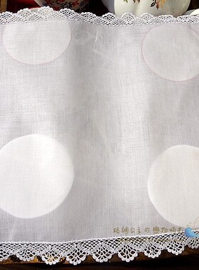 外贸细线钩织复古高支全棉手绢