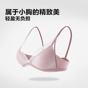 【柔光杯】安莉芳薄款网纱三角杯法式文胸