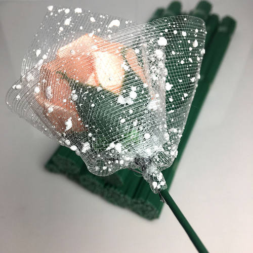 2号花杆DIY手工制作材料绿色花杆做丝带玫瑰花艺40CM长 - 图2