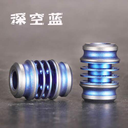 MG钛合金刀坠V款升级灯塔6颗夜光管吊坠项链坠挂件DIY推牌吊坠 - 图2