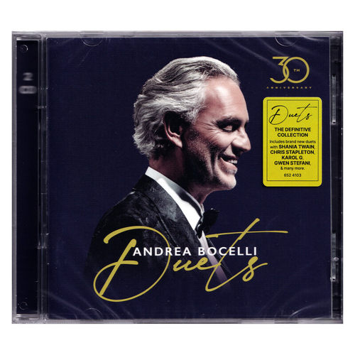 安德烈波切利 Andrea Bocelli Duets 对唱经典 30周年 2CD唱片 - 图0