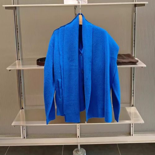 [现货速发]J南同款25秋冬新厚款斗篷披肩慵懒风针织毛衫5P0312660 - 图0