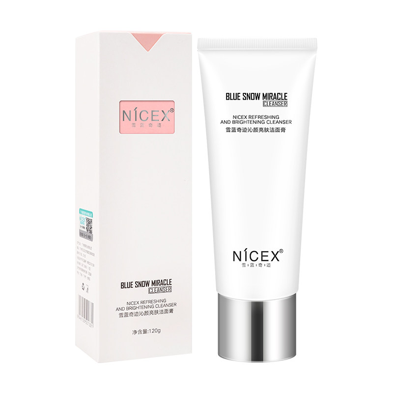 南雪雪蓝奇迹沁颜亮肤洁面膏乳液 nicex南雪洁面