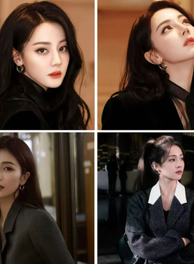 春夏虎眼石手工串珠耳环女复古