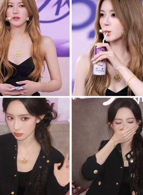 赵露思同款祥云祈福如意锁项链