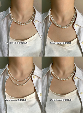 施家强光baby小米粒珍珠项链女