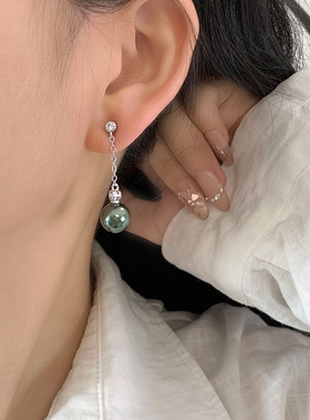 施家大溪地灰色珍珠项链女轻奢