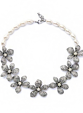 大款女士锁骨链欧美植物超仙复古