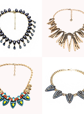 大款吊坠项链欧美文艺性感少女