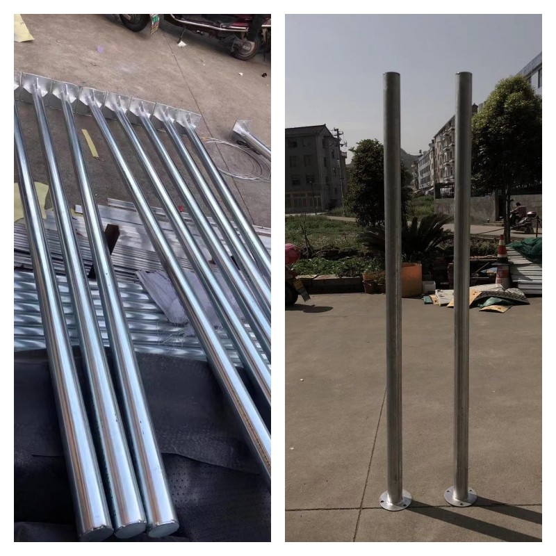 镀锌钢管立柱交通标志牌专用立杆爆闪灯广角镜安装柱户外带底座杆,淘宝优惠券,粉丝福利购,淘宝优惠卷