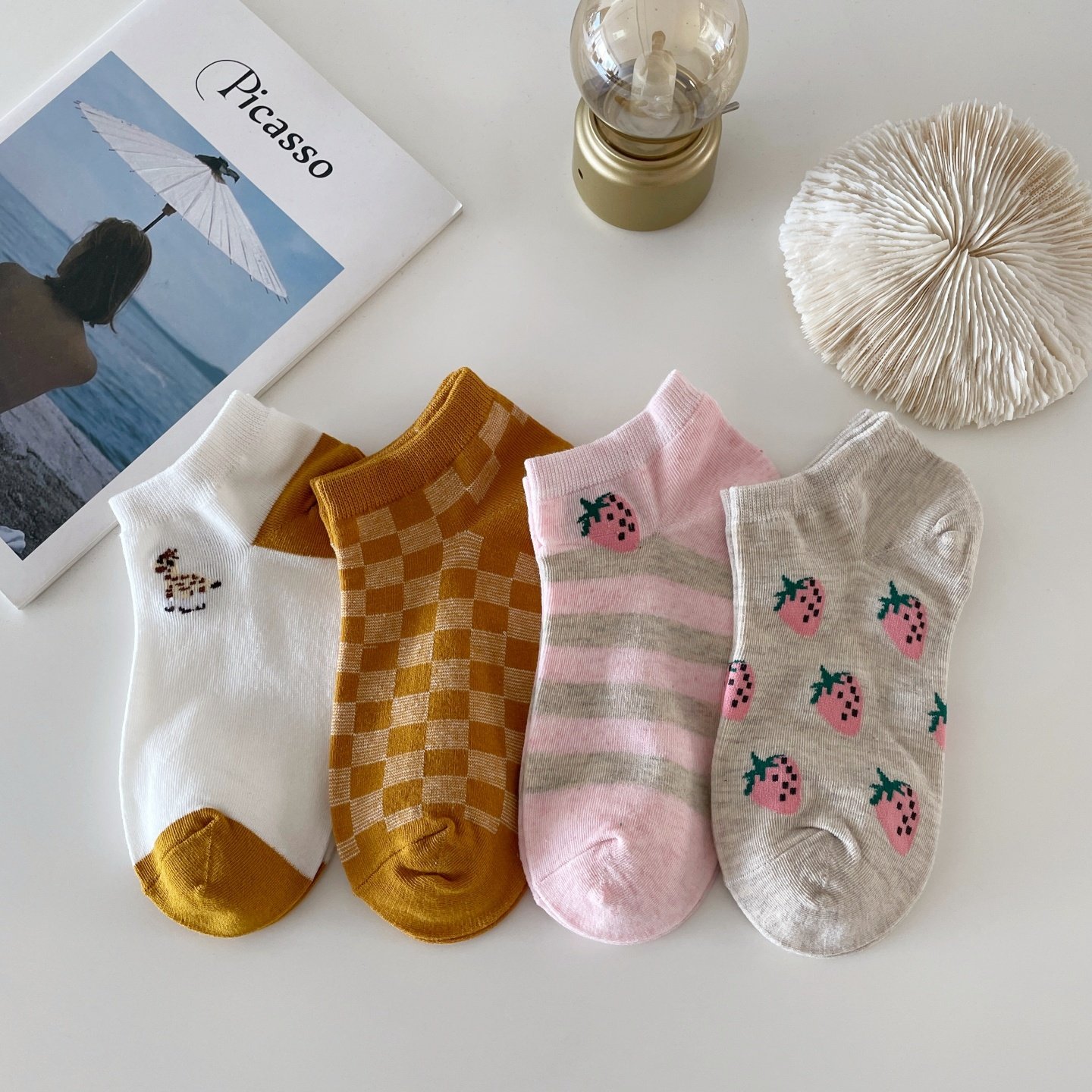 可爱日系软妹袜子女短袜浅口ins潮夏季薄款韩版甜美卡通萝莉船袜,淘宝优惠券,粉丝福利购,淘宝优惠卷