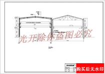 Single layer with 10T crane beam steel structure plant construction and structural construction drawings cad drawings