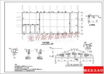 Single-layer brick-and-mortar structural plant construction construction drawings cad drawings