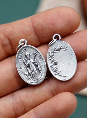 依纳爵2.2厘米双面吊坠