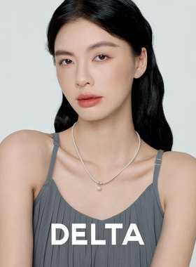 DELTA小蛮腰吊珠澳白珍珠项链