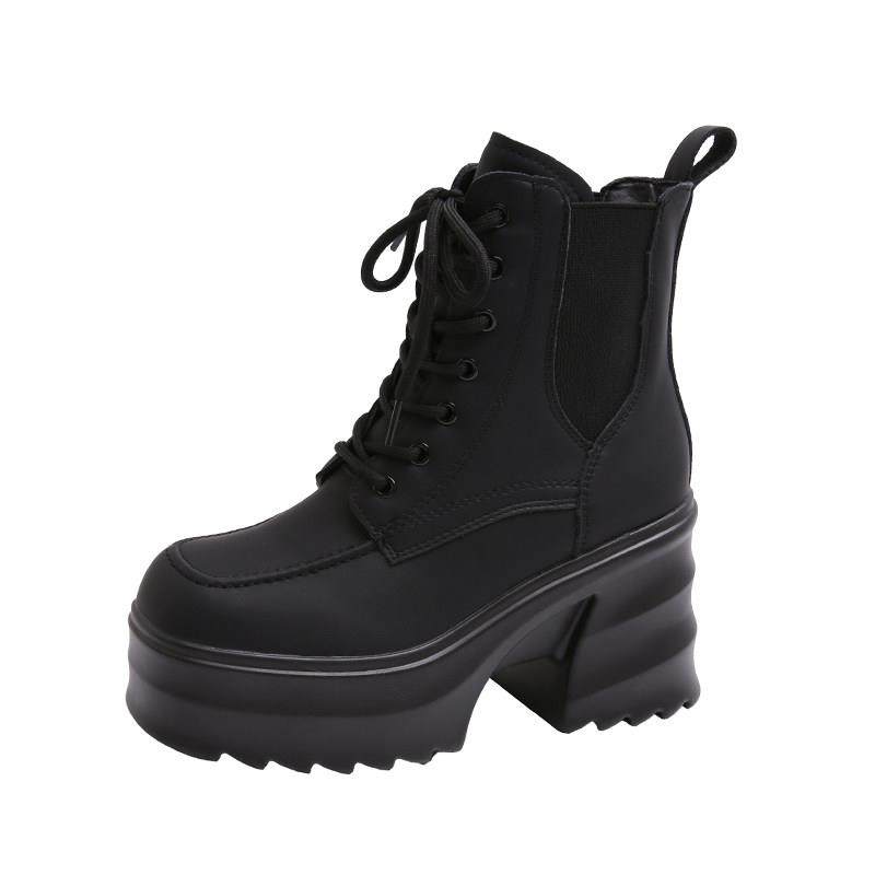 春季厚底增高马丁靴女英伦风复古短靴女秋冬季新款网红加绒0122u,淘宝优惠券,粉丝福利购,淘宝优惠卷