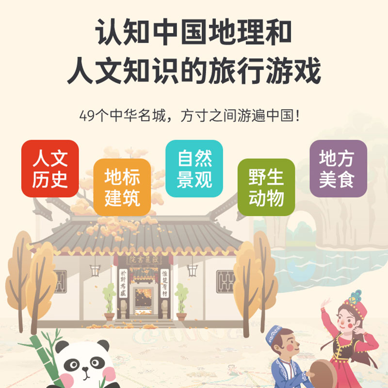 Yaofish山河之旅儿童益智桌游类中国地理亲子互动思维玩具礼物5+-图1