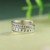 Chunfeng Sihan s925 silver vintage Thai silver crafts women's open silver ring niche design pi ring