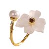 Chunfeng Sihan Fashion Commuter Bracelet S925 Silver Jewelry Women's Crystal Flower Ring Simple Small Fresh Ring