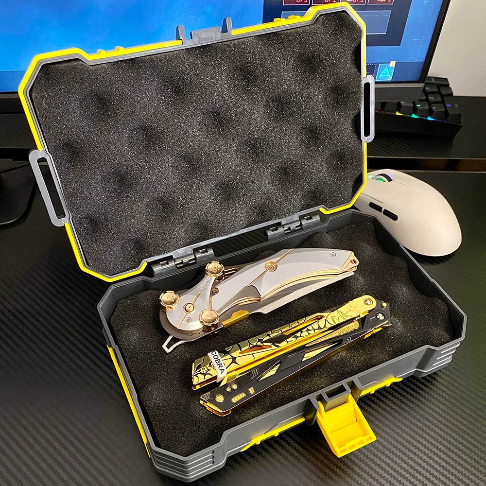 三角洲行动周边GTI武器箱装备箱怜悯影锋蝴蝶刀实体模型玩具礼盒 - 图0