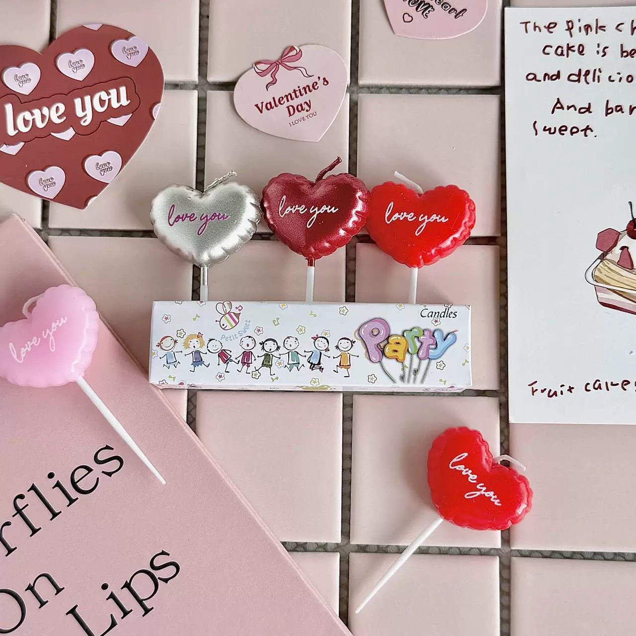 网红情人节蛋糕装饰爱心love you蜡烛插件情侣告白氛围感烘焙装扮,淘宝优惠券,粉丝福利购,淘宝优惠卷