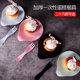 Disposable drop-shaped paper set cake cutlery and fork tray