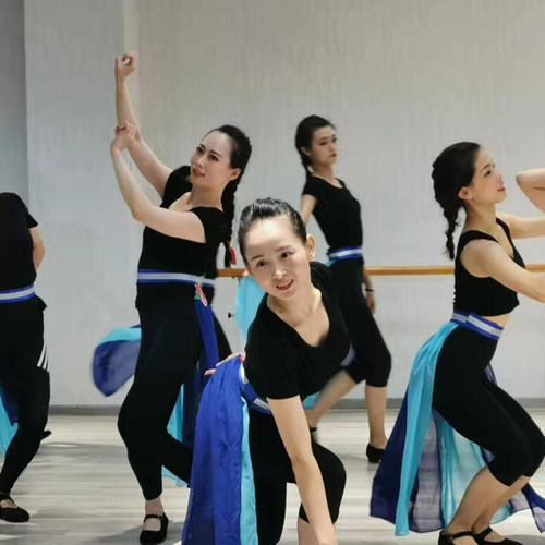 厂家定制羌族民族风服饰新女款腰带练习服演出服考级服可来图定做 - 图0