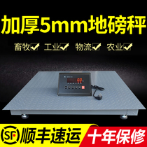 Shanghai Yaohua Thickened Ground Pound Scales 1-3 Tons Pound High Precision Logistics Plant Electronic Scale 5 ton Small Ground Pound
