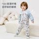 Ibaby constant temperature baby sleeping bag for boys and girls, anti-kicking quilt for autumn and winter, thickened children's pajamas, universal for all seasons