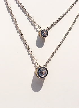 外贸饰品极简时尚锆石项链