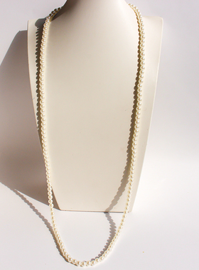 多佩戴方式法式优雅珍珠长款项链时尚多层叠戴毛衣链外贸饰品V322