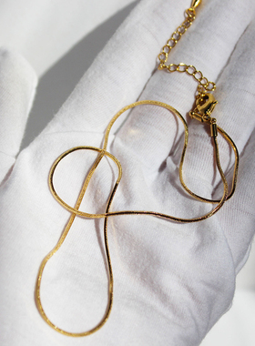 真空电镀金色细蛇骨链裸链