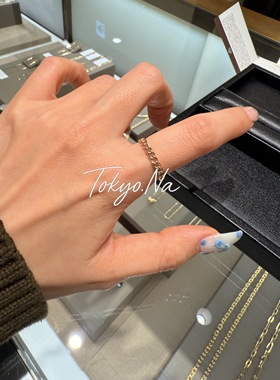 日本购cocoshnik百搭镂空链纹 K10戒指 405-66396