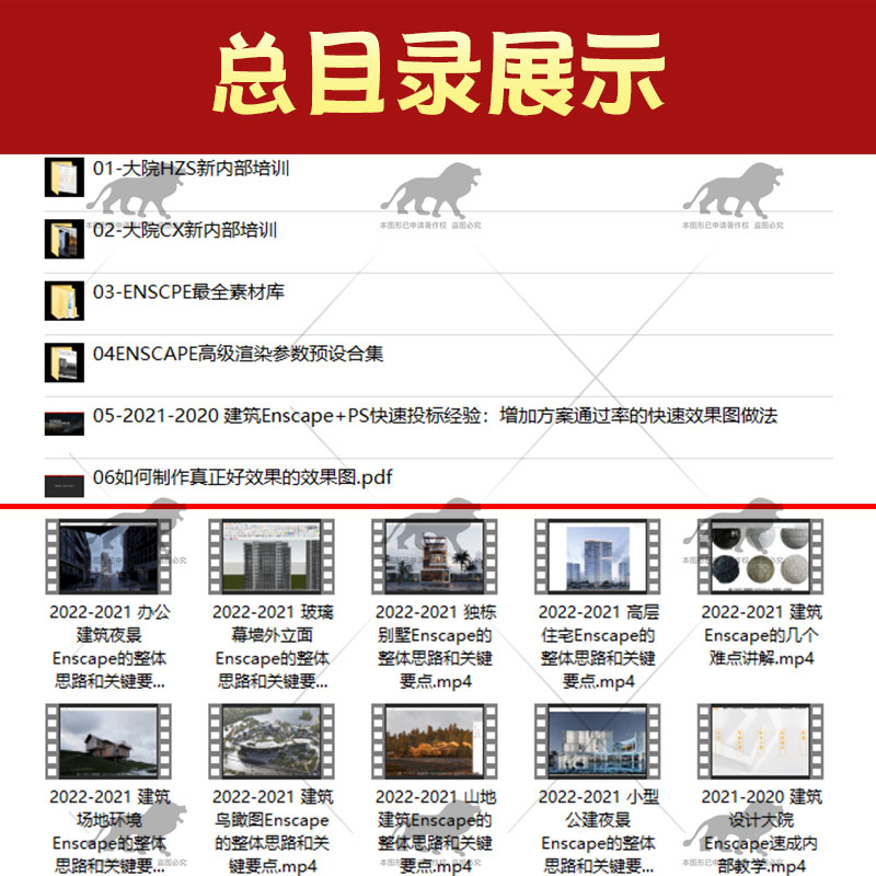 2024住宅商业效果图ENSCAPE快速出图技巧HDRI材质贴图渲染参数 - 图0