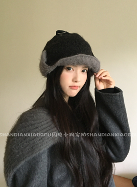 闪电小狗【护耳实用】加厚防风日系秋冬保暖休闲时尚帽子