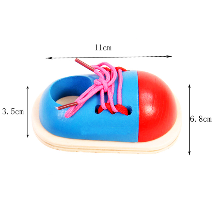 蒙氏Busyboard忙碌板DIY幼教宝宝系鞋带穿鞋子玩具穿线木制玩具3-图2