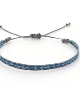 民族风复古简约版织带抽拉款编织男女通用闺蜜友谊手链手绳