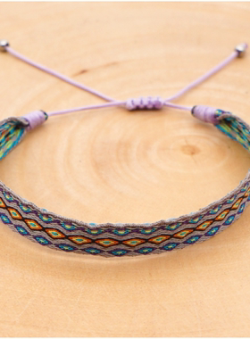 尼泊尔欧美风百搭织带友谊手链