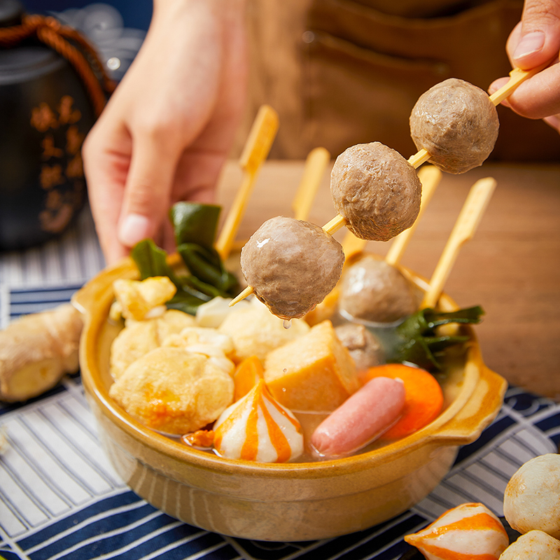 安井 撒尿牛肉丸3袋潮汕风味牛肉丸速冻火锅食材丸子关东煮麻辣烫