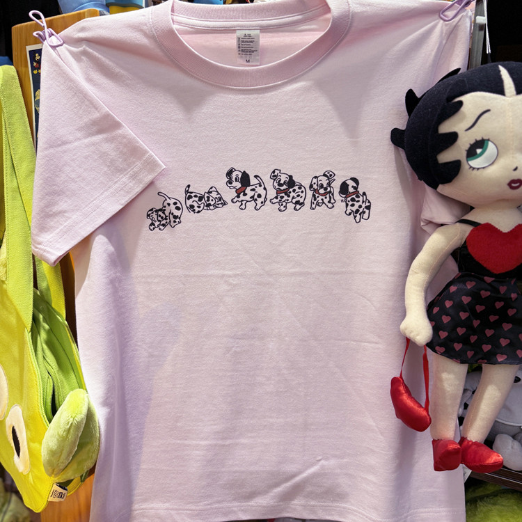 美式复古 vintage 趣味可爱斑点狗 220克小领口纯棉男女情侣T恤,淘宝优惠券,粉丝福利购,淘宝优惠卷