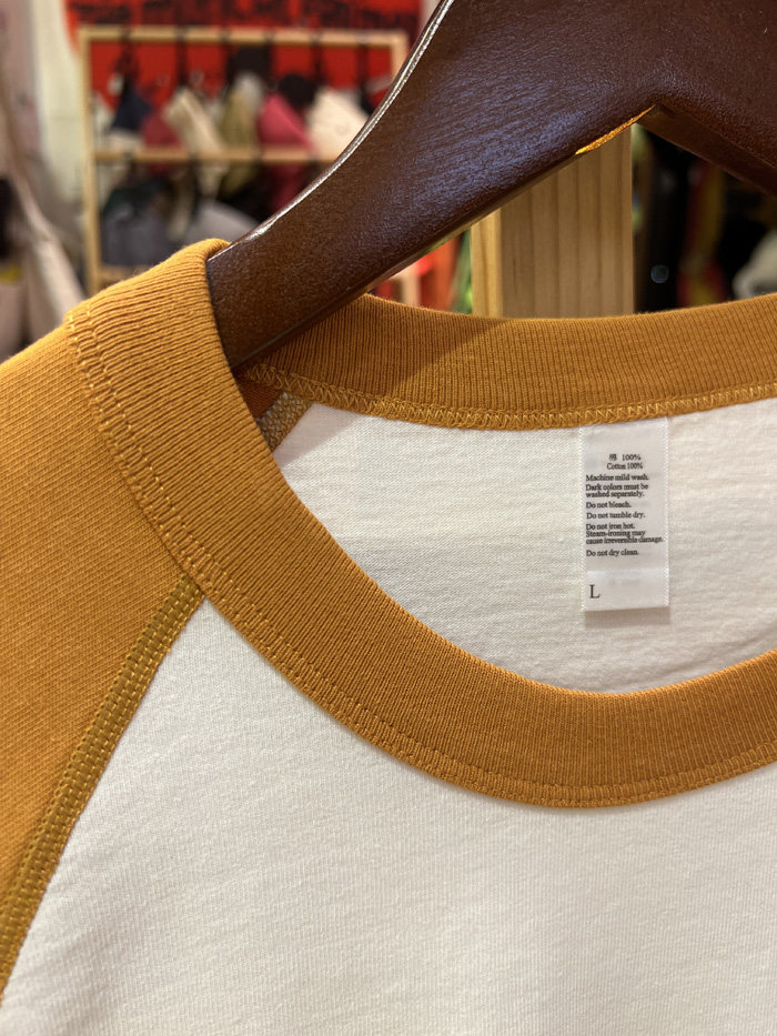 美式复古  vintage 麦当劳一家 插肩拼色重磅纯棉休闲男女情侣T恤,淘宝优惠券,粉丝福利购,淘宝优惠卷