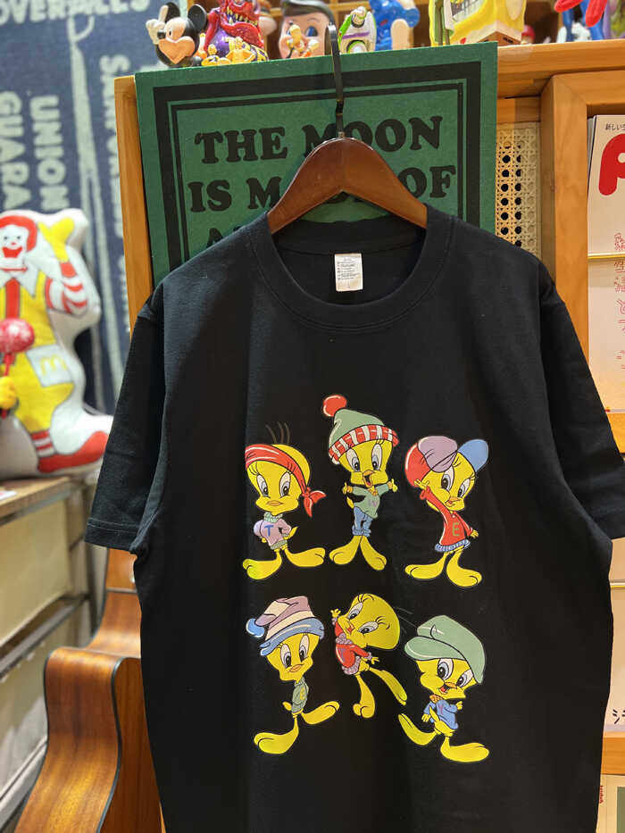 美式复古 vintage 可爱崔迪鸟 220克小领口酒红色纯棉男女情侣T恤,淘宝优惠券,粉丝福利购,淘宝优惠卷