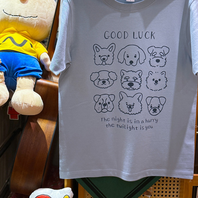 美式复古 vintage 趣味卡通狗狗 220克小领口纯棉男女情侣T恤,淘宝优惠券,粉丝福利购,淘宝优惠卷