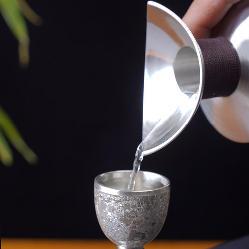 善锡堂999纯锡温酒器暖酒烫酒壶家用热黄酒白酒老式酒具复古怀旧 - 图2
