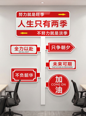 办公室进门企业文化墙标语定制