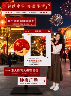 国庆网红引路KT板站牌定制