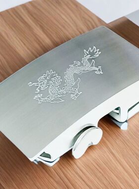 正品不锈钢自动扣高档纯牛皮扣头
