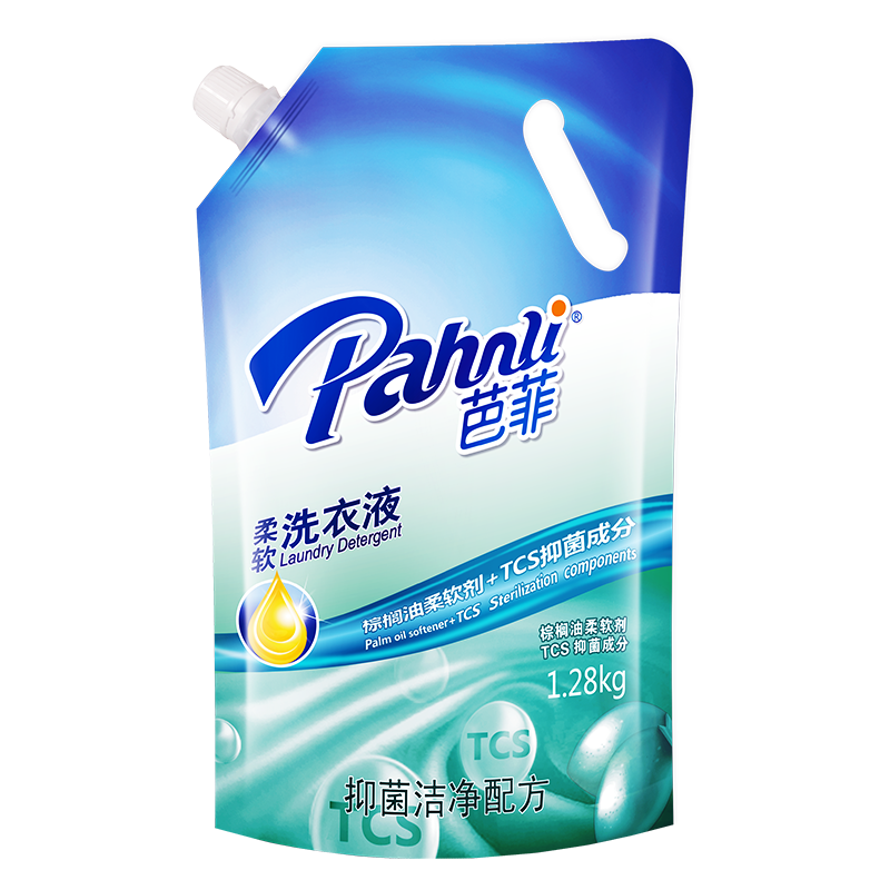 芭菲16斤除菌手洗机洗袋装洗衣液 pahnli芭菲常规洗衣液