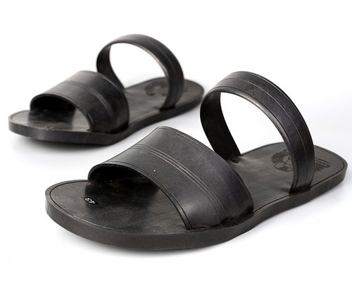 夏季越南轮胎沙滩凉鞋男士时尚潮流户外罗马橡胶编织手工人字拖鞋 - 图3