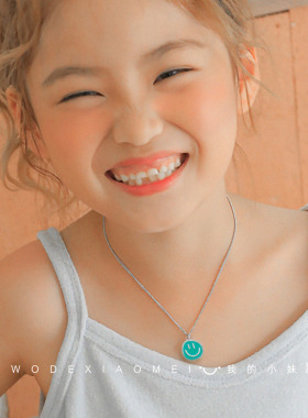 S925纯银调节伸缩链项链可爱饰品